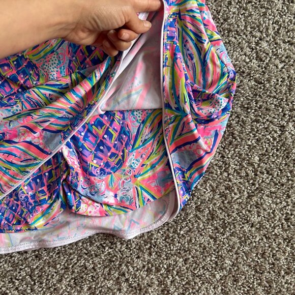 Lulu B Womens Sz Large Pineapple Print Casual Skort Multicolor - Picture 4 of 9